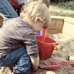 Sandkasten fünfeckig