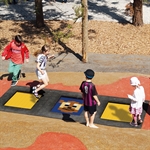 Trampolin colortramp® «triple-fun S»