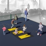 Trampolin colortramp® «triple-fun M» V1