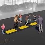 Trampolin colortramp® «triple-fun M» V2
