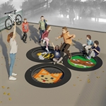 Trampolin colortramp® «triple-fun Pi»