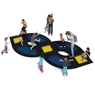 Bilder von Trampolin modutramp® «crossover»